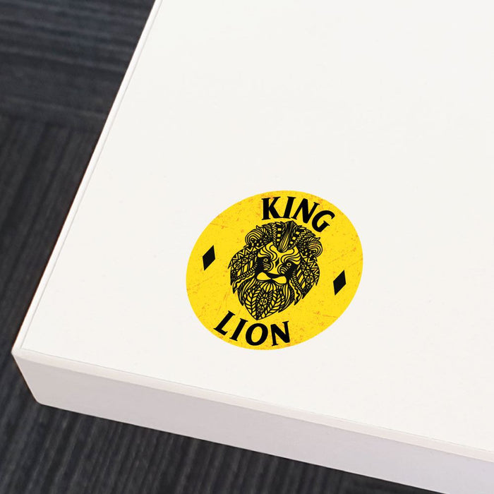 King Line Sticker King Lion Sticker Decal | Pop Art Stickers - Sticker Collective