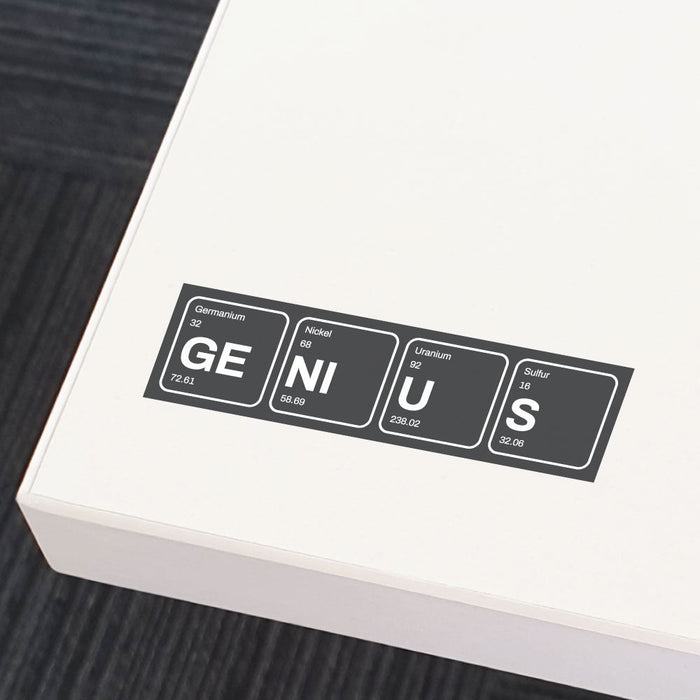 Genius Sticker Decal | Geek Stickers - Sticker Collective