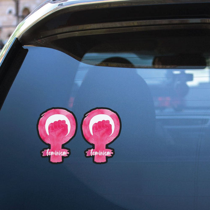 2X Feminism Sticker Decal