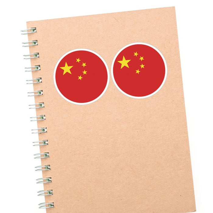 China Flag X2 Sticker Decal