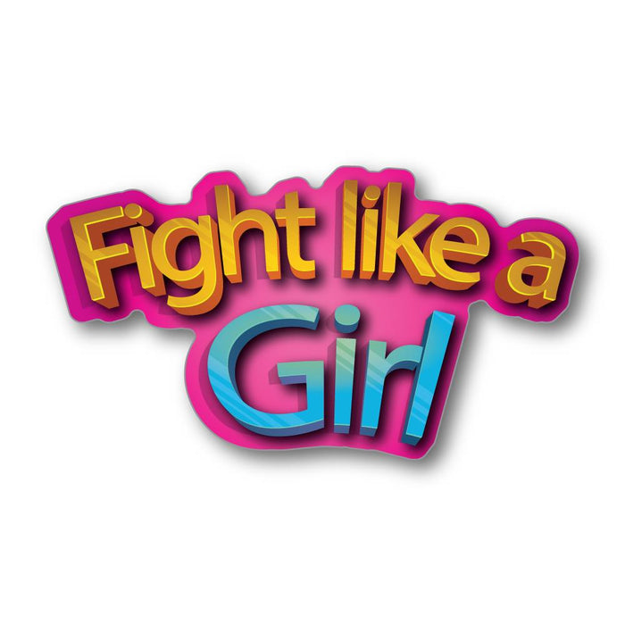 Girl Fight Feminist Sticker Decal