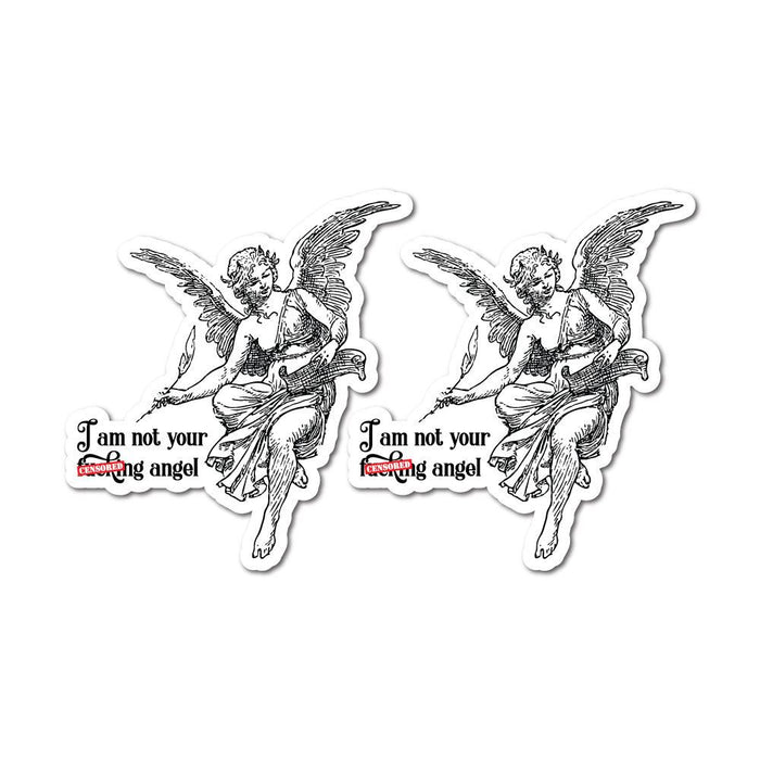 2X I Am Not Your Fcking Angel Sticker Decal