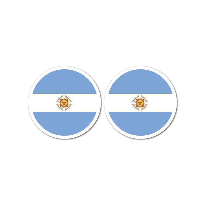Argentina Flag X2 Sticker Decal