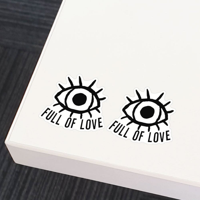 2X Eyes Full Of Love Sticker Decal