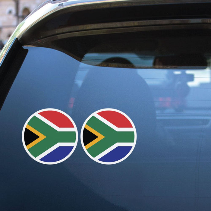 South African Flag X2 Sticker Decal