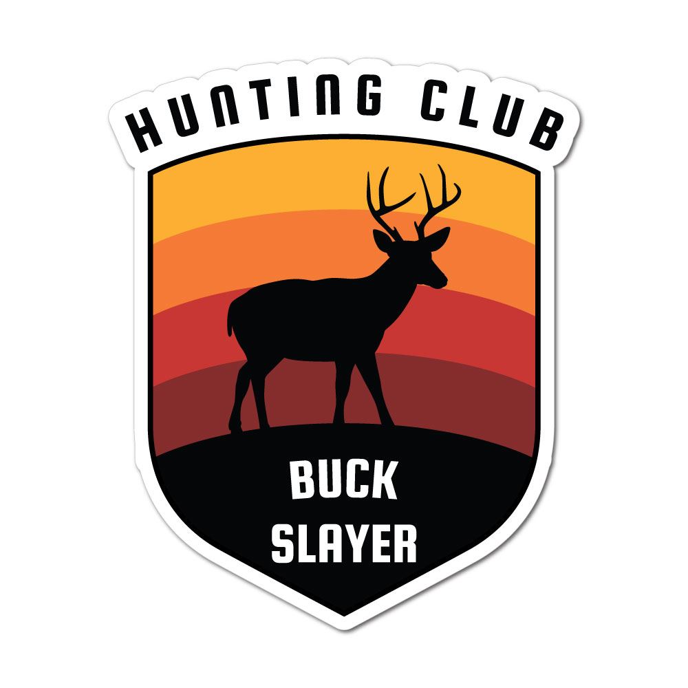 Hunting Club Buck Slayer Sticker Decal | Sport Stickers - Sticker ...