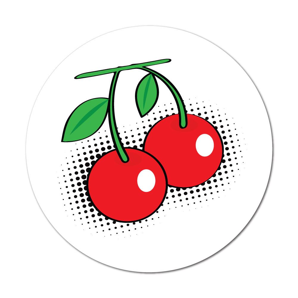 Cherry Sticker Decal | Pop Art Stickers - Sticker Collective