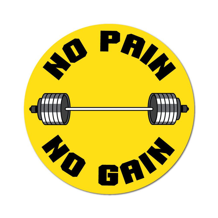 No Pain No Gain Gym Sticker Decal