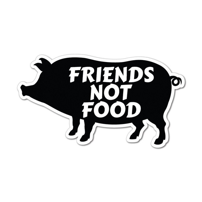Pigs Are Friends Not Food Sticker Decal