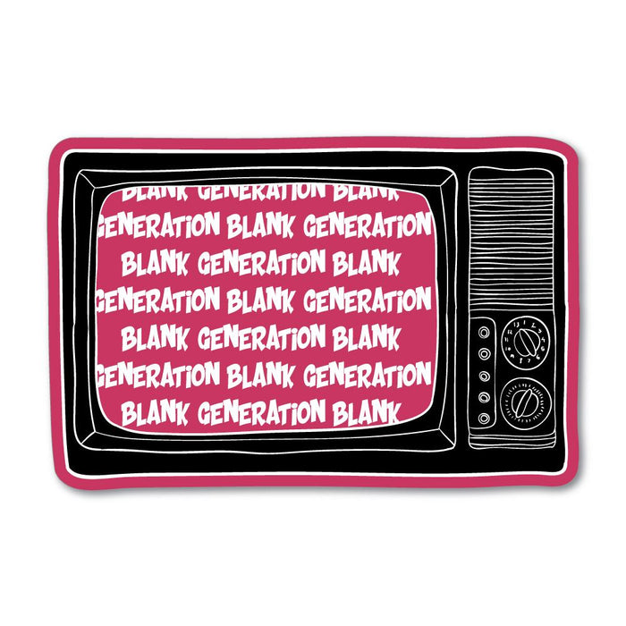 Blank Generation Tv Sticker Decal