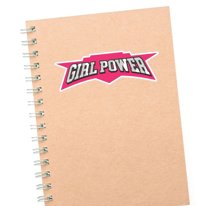 Girl Power Badge Sticker Decal
