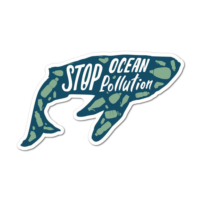 Stop Ocean Pollution Sticker Decal