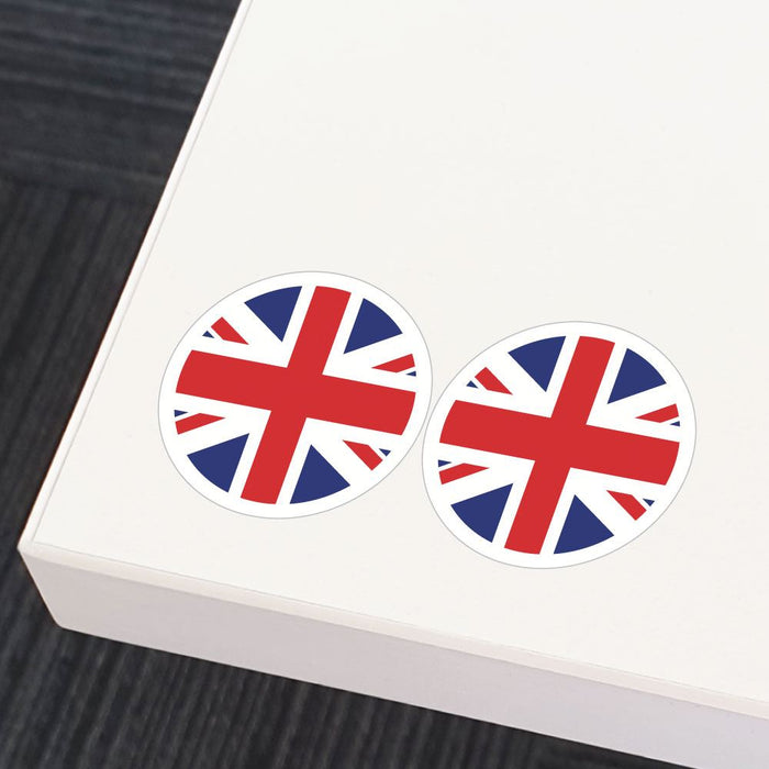 British Flag X2 Sticker Decal