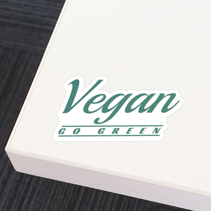 Vegan Go Green Sticker Decal