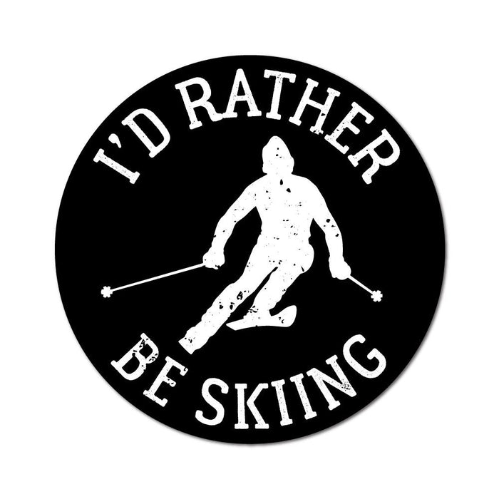Rather Be Skiing Sticker Decal