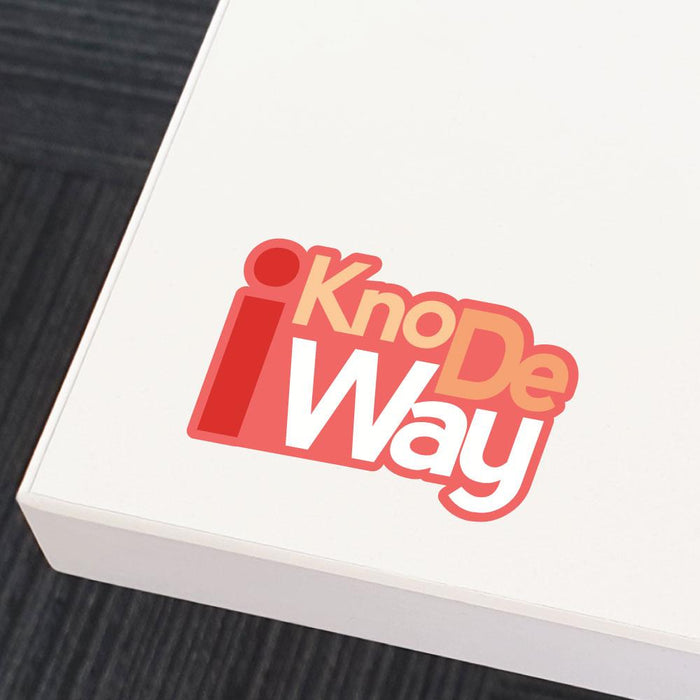 I Kno De Way Knuckles Sticker Decal