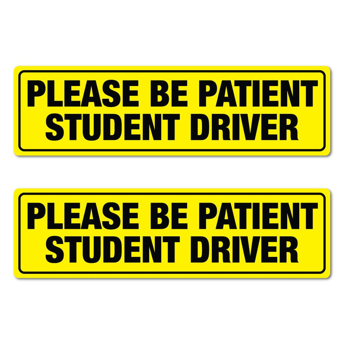 Be Patient Learner Student Driver Stickers Decal