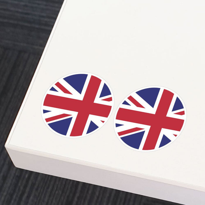 English Flag X2 Sticker Decal