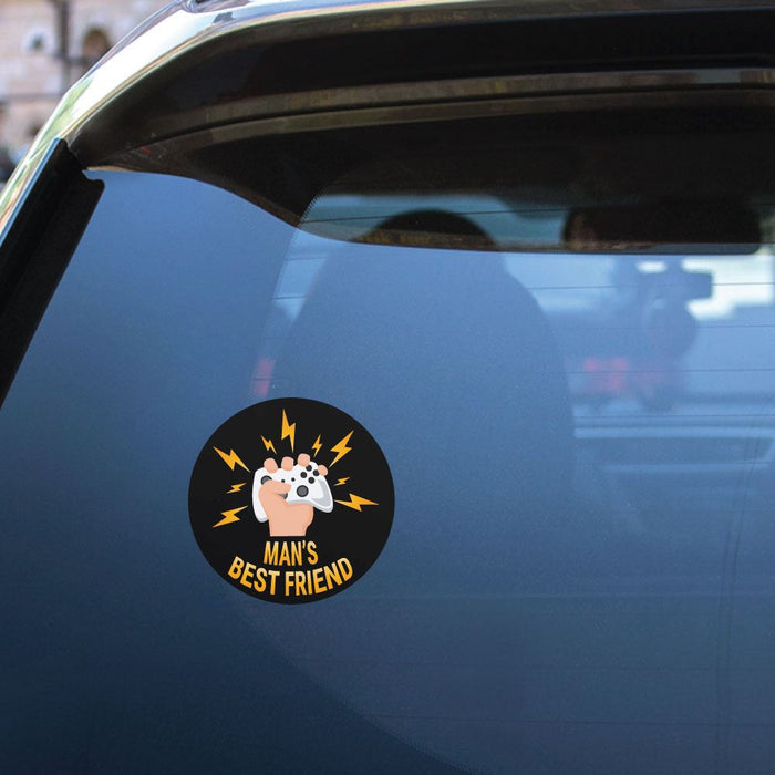 Gaming Is A Mans Best Friend Sticker Decal
