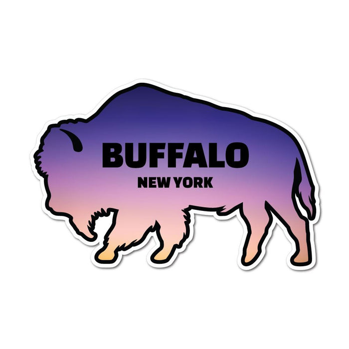 New York Usa Buffalo Sticker Decal