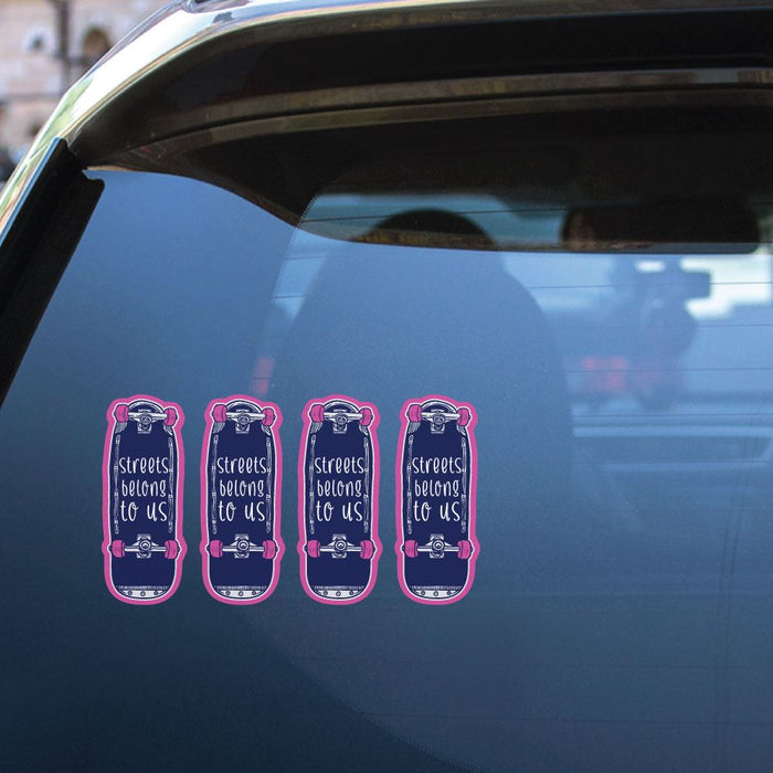 4X Streets Belong To Us Sticker Decal