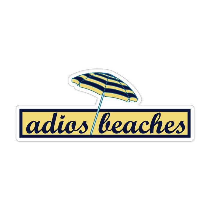 Adios Beaches Pun Funny Beach Summer Holiday Trending Car Sticker Decal