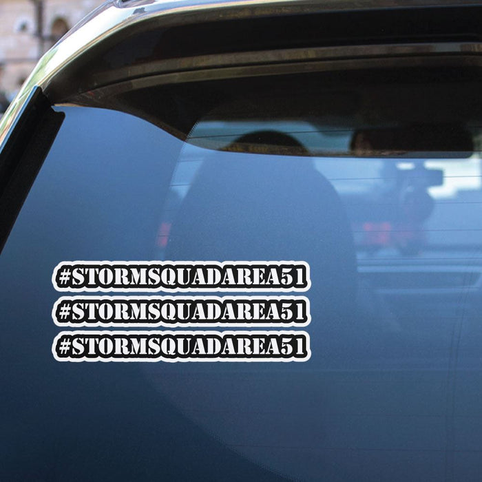 Hashtag Storm Squad Area 51 X3 Sticker Decal