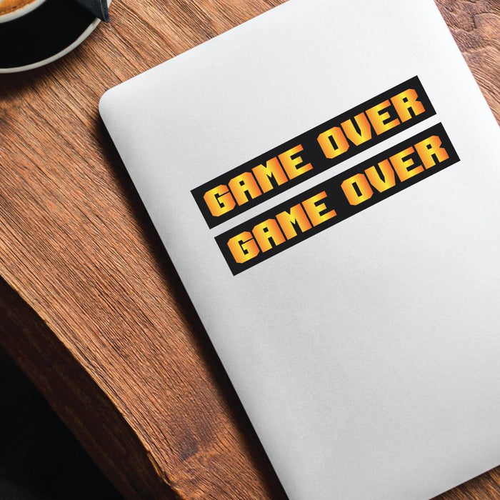 2X You Died Game Over Sticker Decal