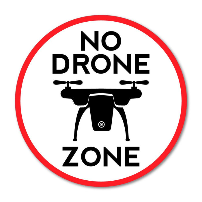 No Drone Zone Sticker Decal