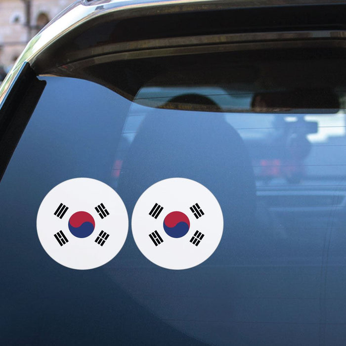 South Korea Flag X2 Sticker Decal