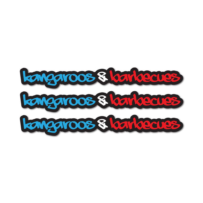 Kangaroos And Barbecues Sticker Decal