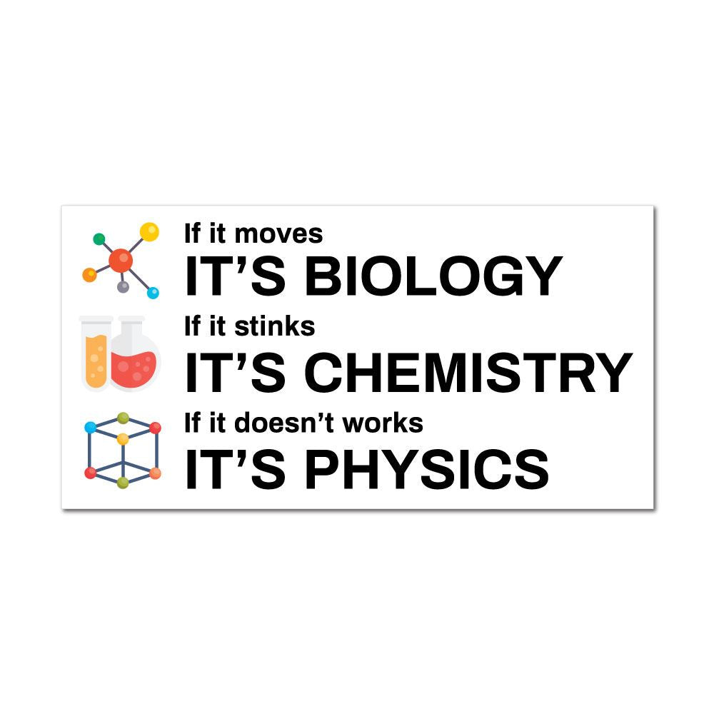 Chemistry Sticker Decal | Geek Stickers - Sticker Collective