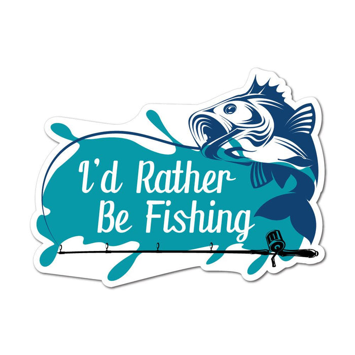 Rather Fishing Sticker Decal