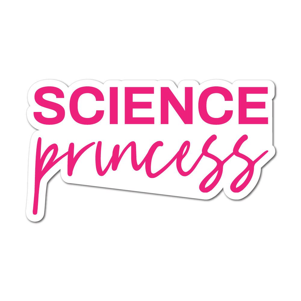 Science Princess Sticker Decal | Geek Stickers - Sticker Collective