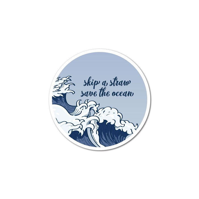 Skip A Straw Save The Ocean Sticker Decal
