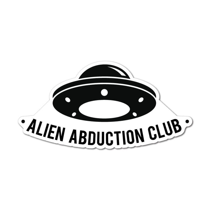 Alien Abduction Club Sticker Decal