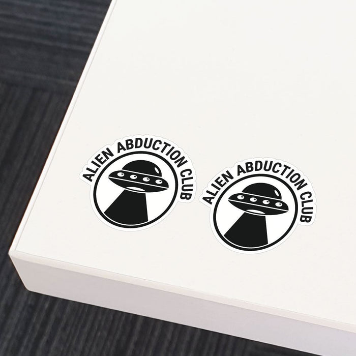 2X Alien Abduction Club Sticker Decal