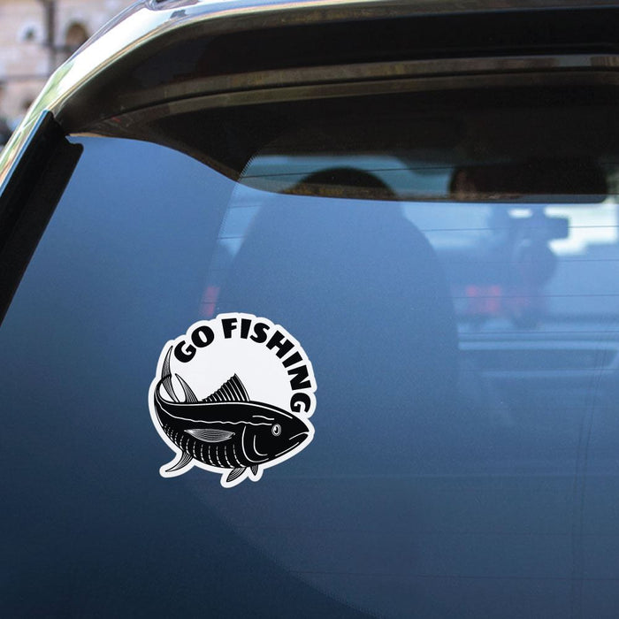 Lets Go Fishing Sticker Decal