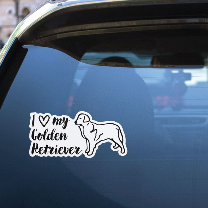 Golden Ririverer Sticker Golden Retriever Sticker Decal | Pets & Animals Stickers - Sticker ...