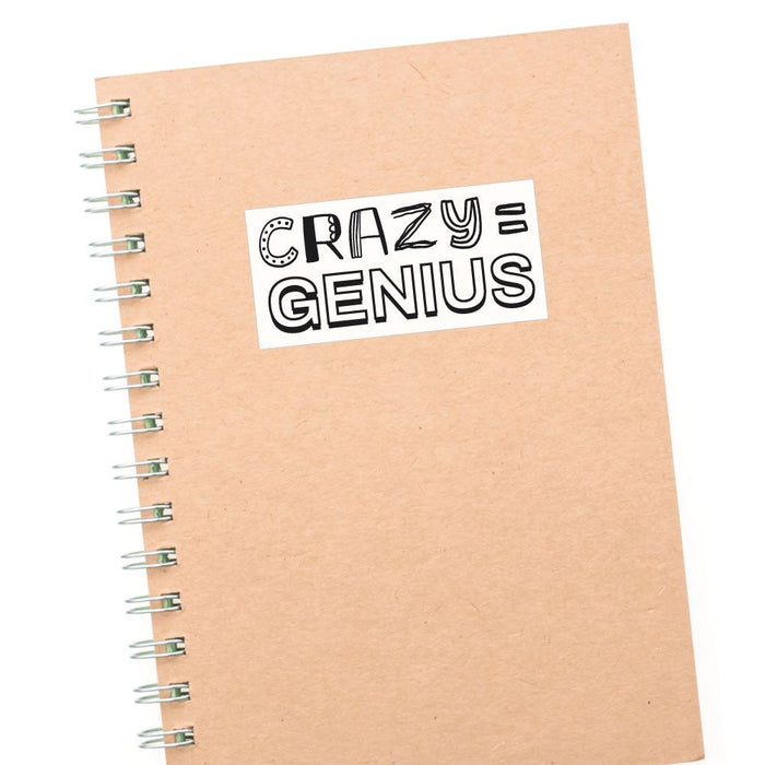 Crazy Genius Sticker Decal