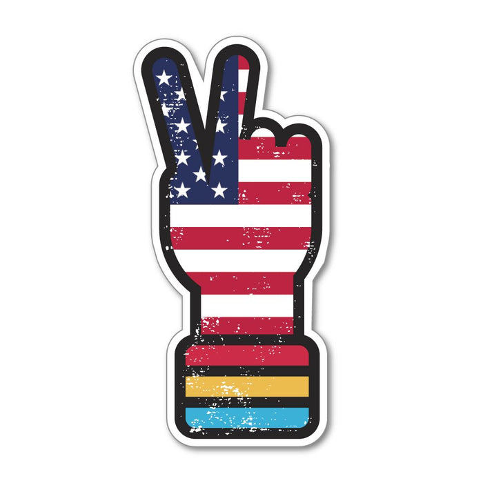 Peace Usa America Sticker Decal