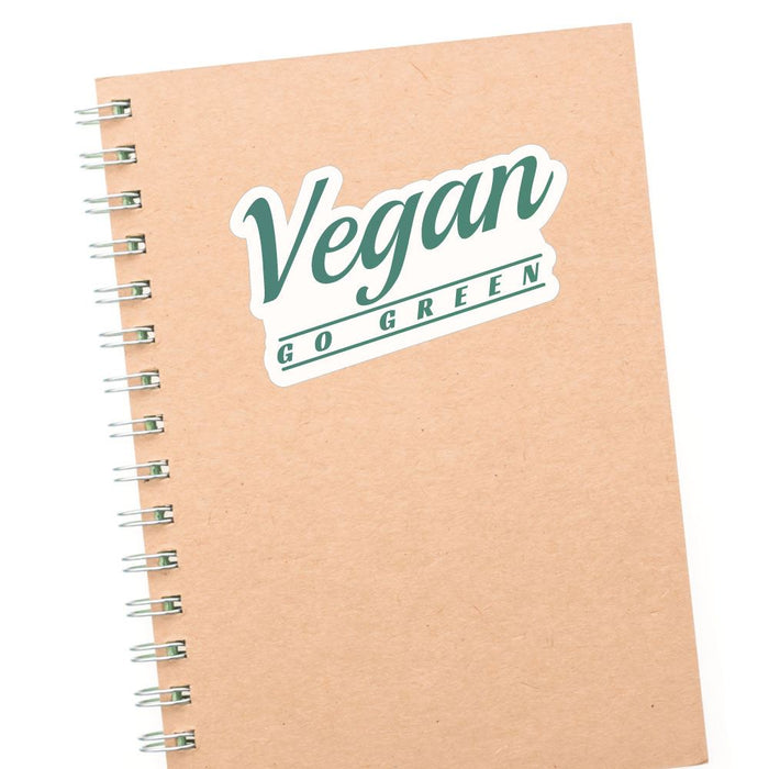 Vegan Go Green Sticker Decal