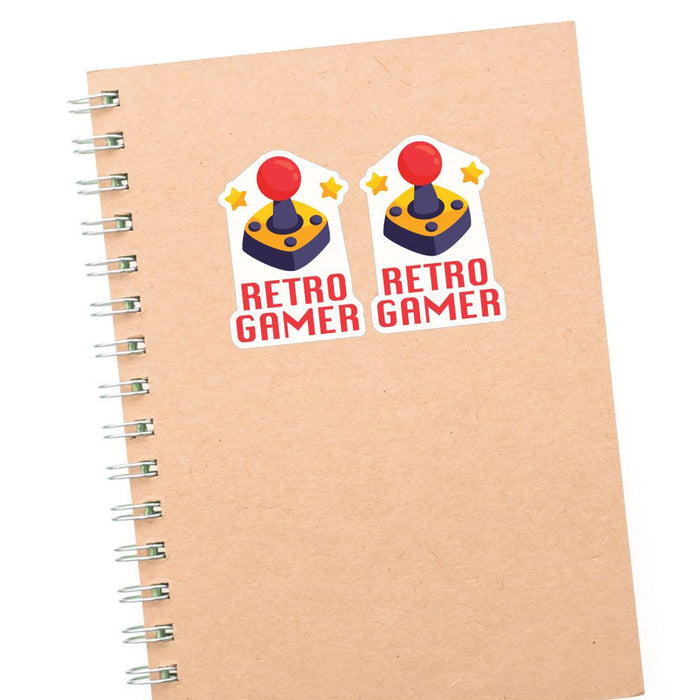 2X Retro Gamer Sticker Decal