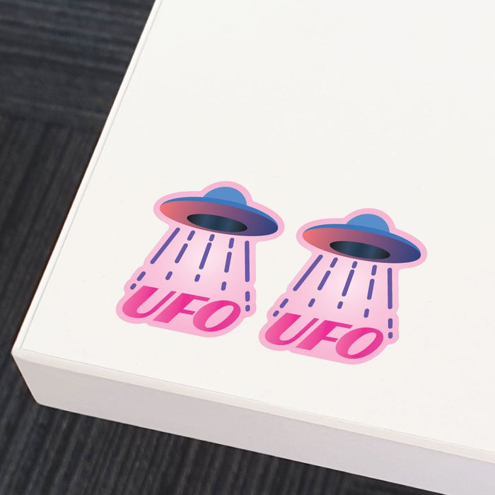 2X Unidentified Flying Object Sticker Decal