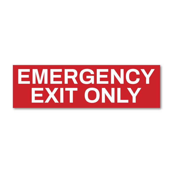 Emergency Exit Only Sticker Decal