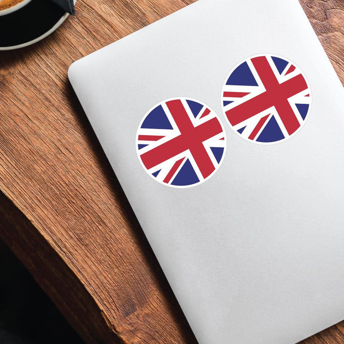 English Flag X2 Sticker Decal