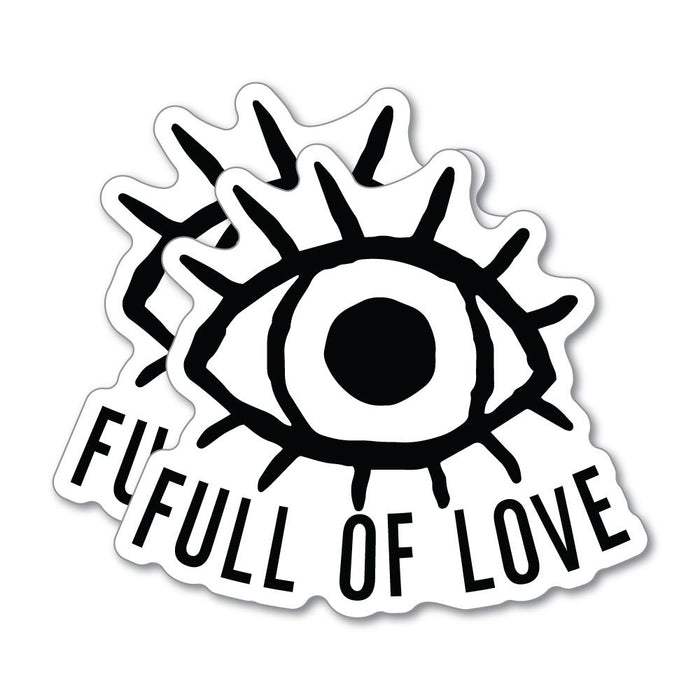 2X Eyes Full Of Love Sticker Decal