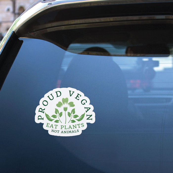 Proud Vegan Eat Plants Not Animals Sticker Decal