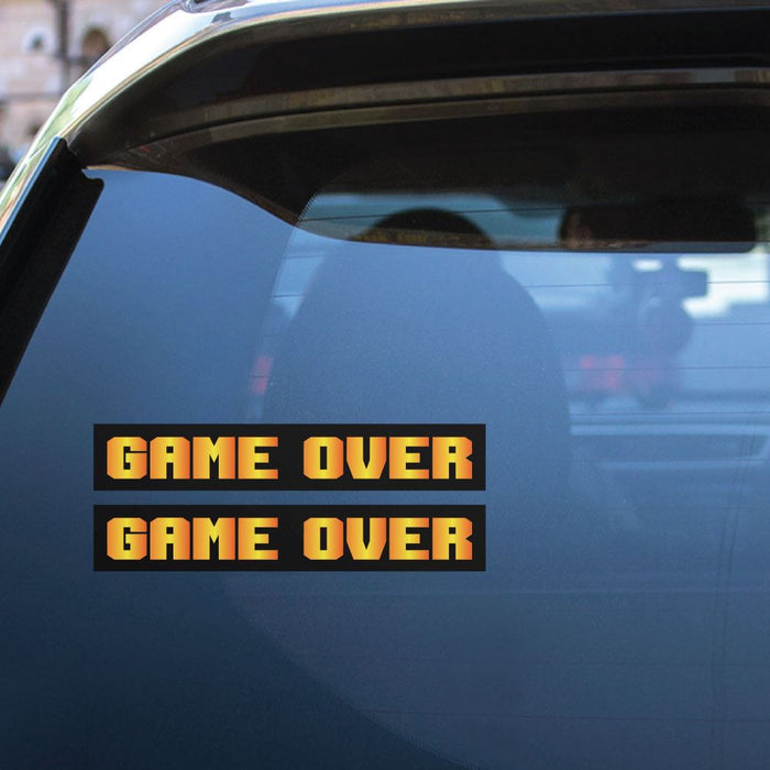 2X You Died Game Over Sticker Decal