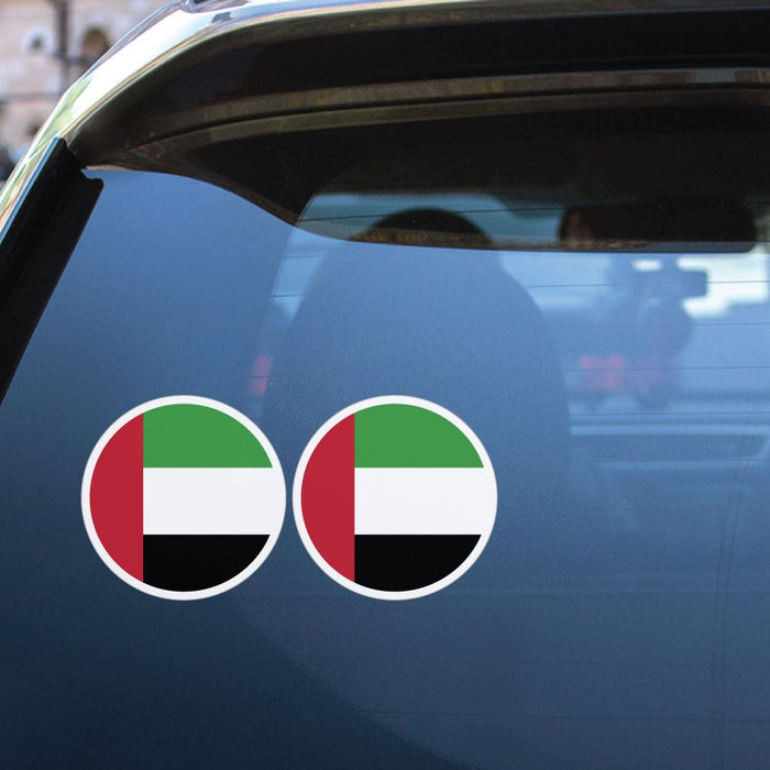 United Arab Emirates Flag X2 Sticker Decal